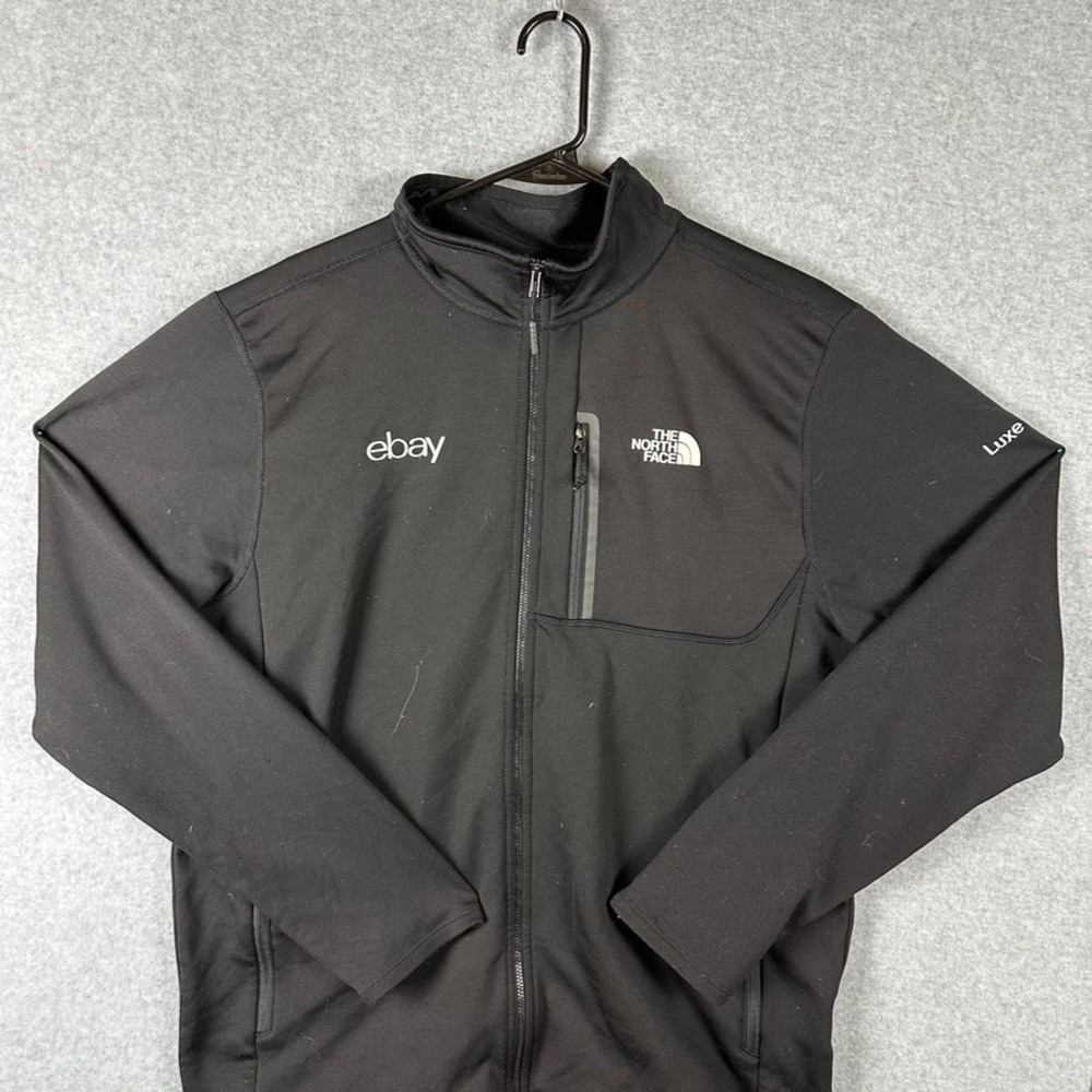 The North Face Fleece Lined Men's Skyline Black Full Zip Large eBay Logo - Picture 3 of 10